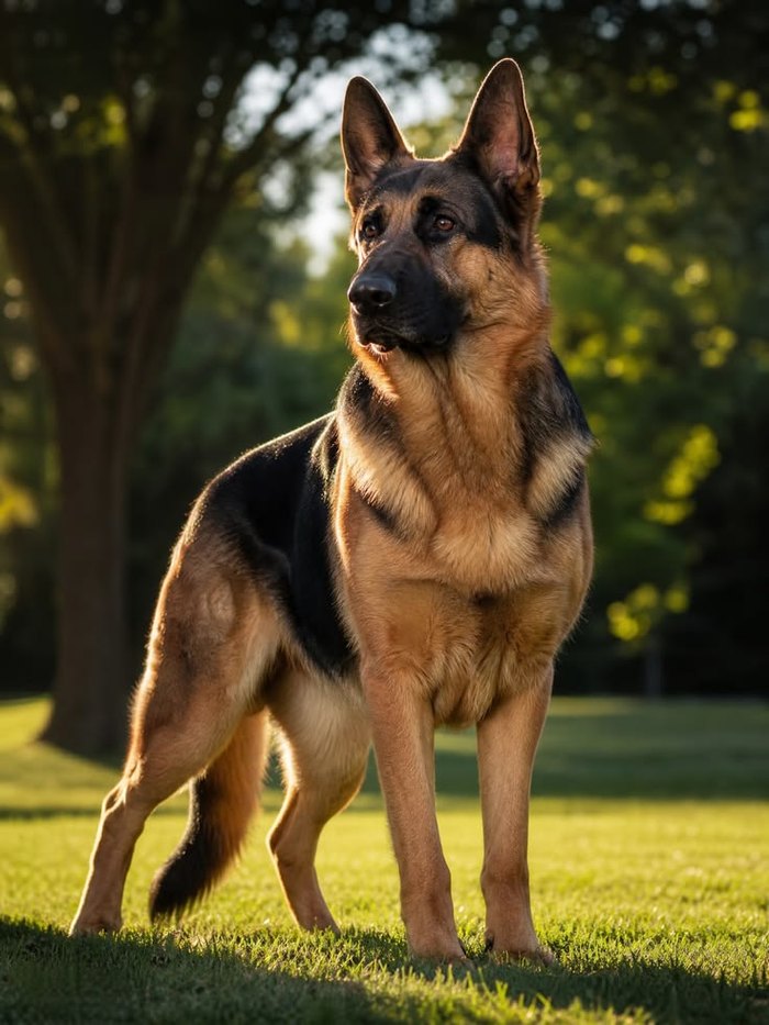 A large-breed German Shepherd